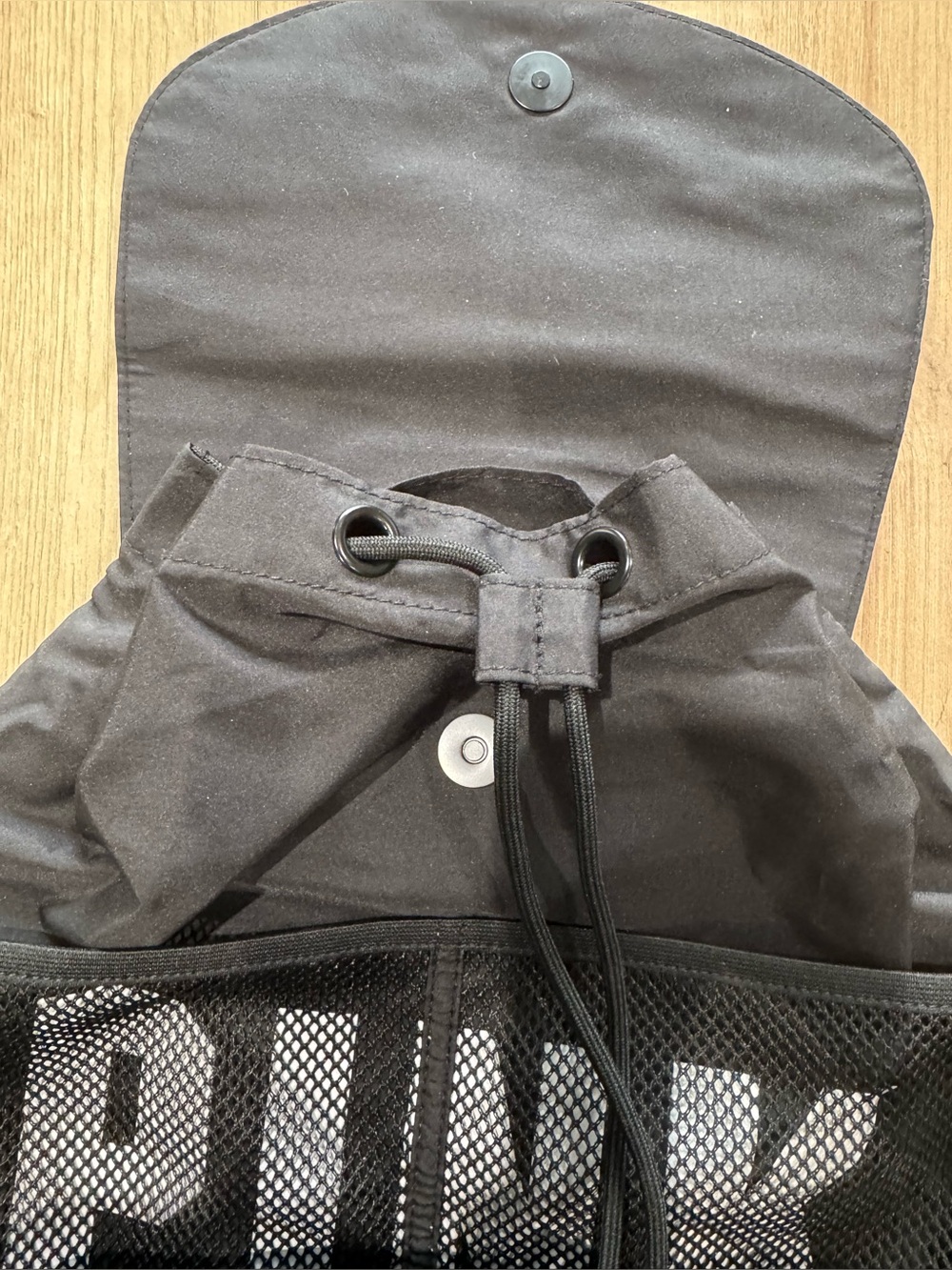 PINK Victoria's Secret Black Backpack with Strap Details - Picture 8 of 11